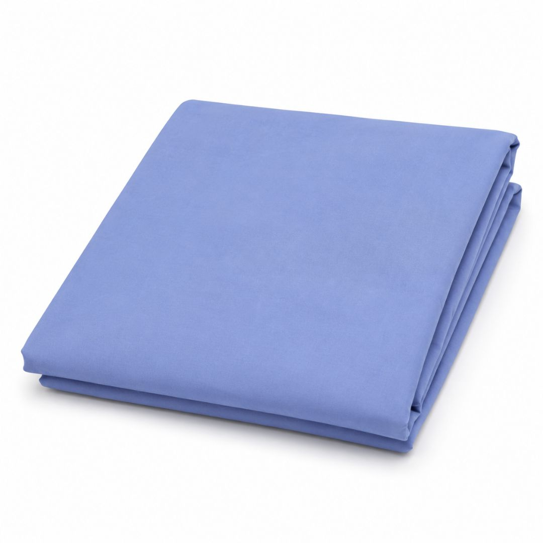 Sky Blue Plain Linen Fabric